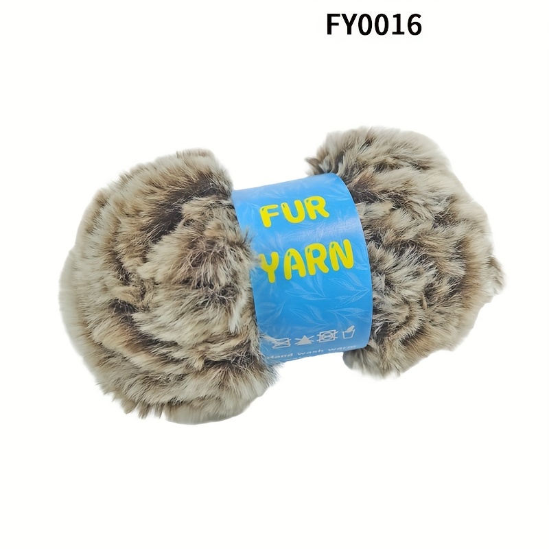 50g Soft Fluffy Faux Fur Yarn Hat Scarf Apparel Hand Knitting Crochet Wool  Yarn
