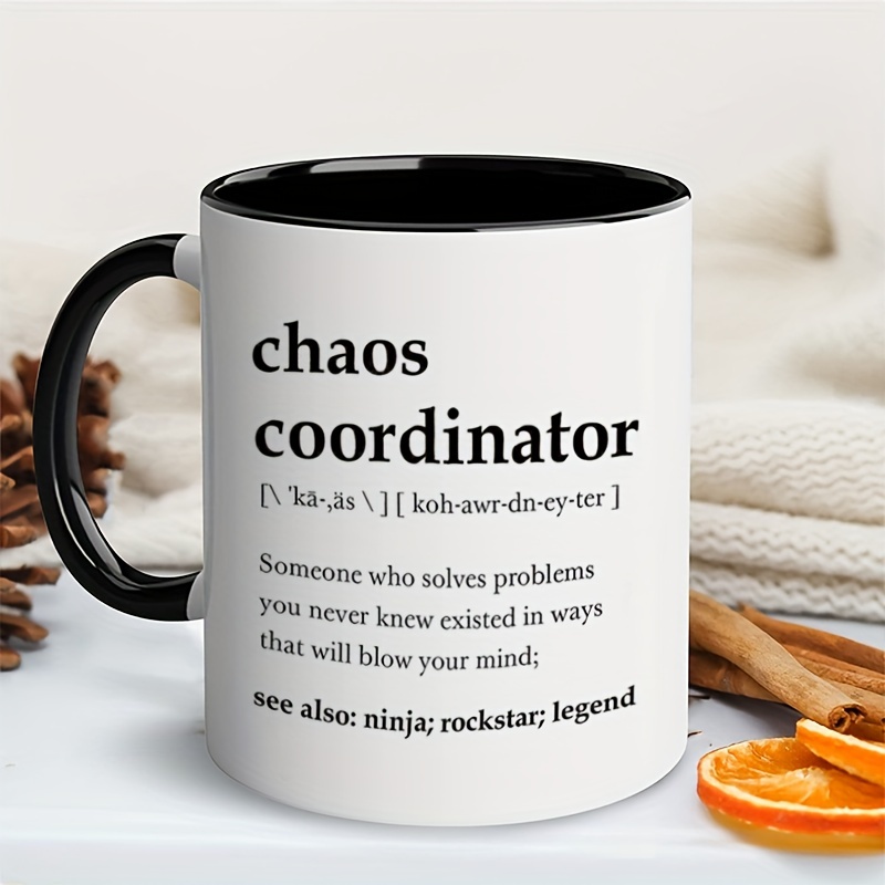 Chaos Coordinator Mug - Portable Coffee Mugs 11 Oz, Boss Lady Gifts For  Women, Boss Mug, Unique Gifts For Women, Cool Gifts For Coworkers, Teacher  App