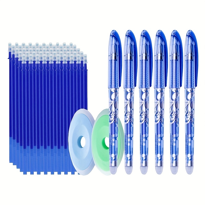 Penne Cancellabili (32 pezzi) - BBLIKE Ricariche Penne Cancellabili,Punta  0,5 mm - Confezione da 12PCS Fricion penna e 20 Ricariche Blu