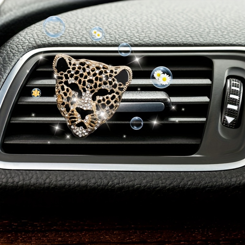 Leopard Head Design Car Air Vent Aroma Diffuser Clip Car - Temu