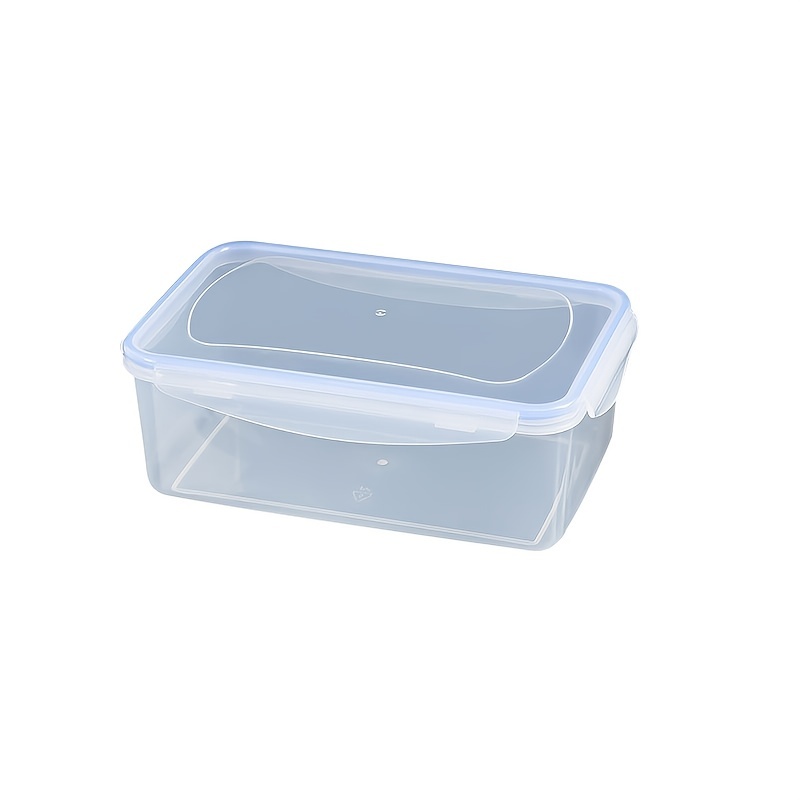 Yirtree Airtight Plastic Food Storage Container, Rectangular Small Storage Boxes, Microwave, Freezer and Dishwasher Safe, Size: 6.97 x 4.92 x 2.17