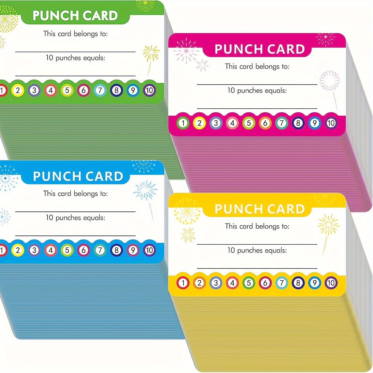 Punch Cards Suitable For Classroom Student Behavior Reward - Temu