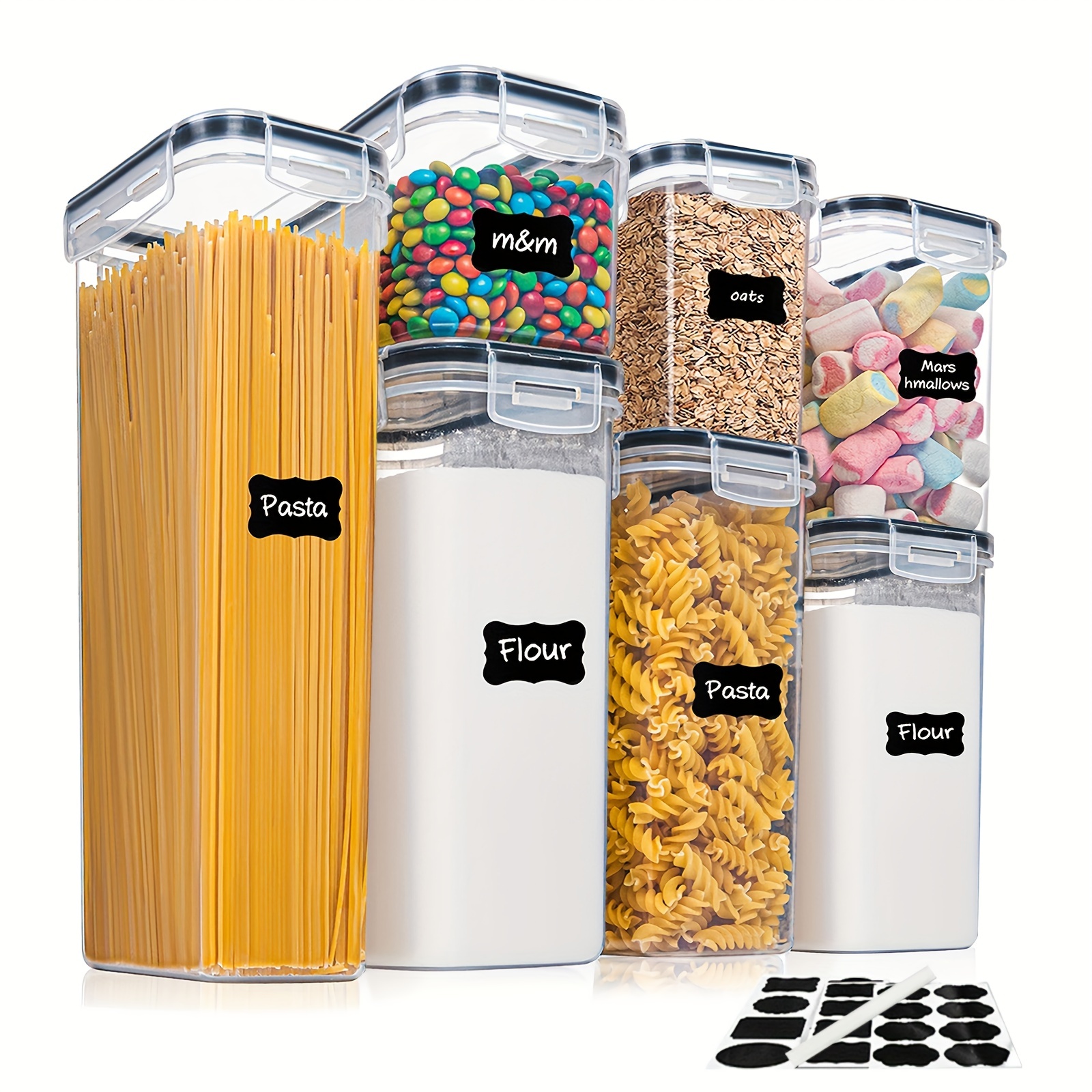  Vtopmart 4 PCS Cereal Storage Container and 7 PCS Airtight Food  Storage Containers: Home & Kitchen