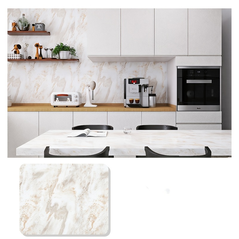 Kitchen Countertop Decorative Sticker Marble Contact Paper - Temu