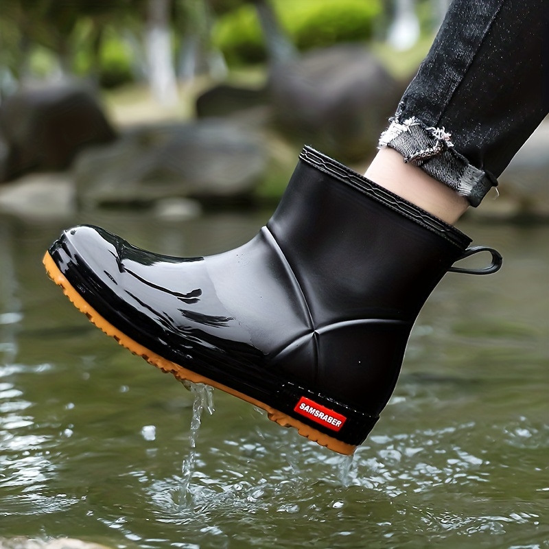 Women's Waterproof Non slip Rubber Rain Boots Comfortable - Temu