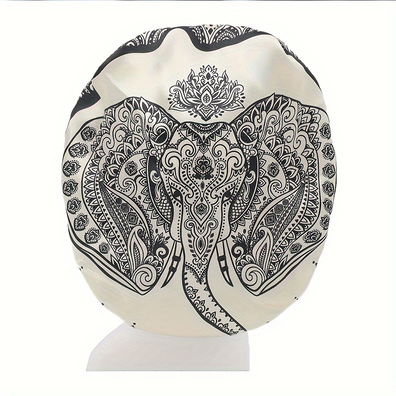 Elephant Print Satin Hair Bonnet, Cuffia Doccia Ampia Fascia Elastica  Morbida, Cuffia Notte In Seta Protezione Capelli Donne Capelli Ricci E  Naturali, Accessori Capelli Forniture Bagno, Migliori Offerte Giornaliere  Oggi