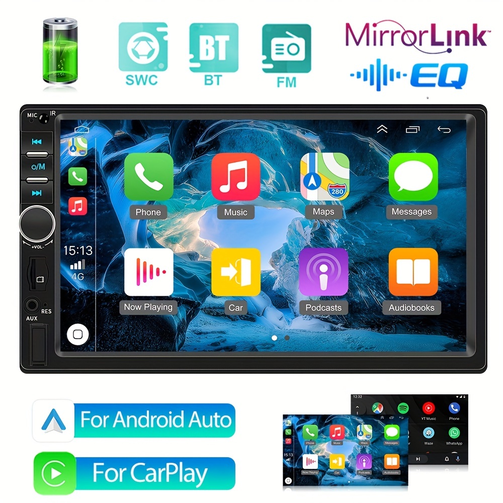 7-Zoll-Touchscreen 2DIN Multimedia-Player, Audio Stereo-Support, BT  MirrorLink - Temu Germany