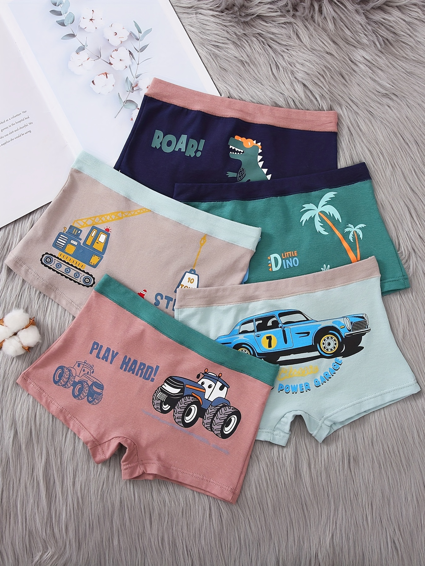 2-Pack Customize Cartoon Pattern Comfort Cotton Boxers for Boys - China  Underwear and Boxers price