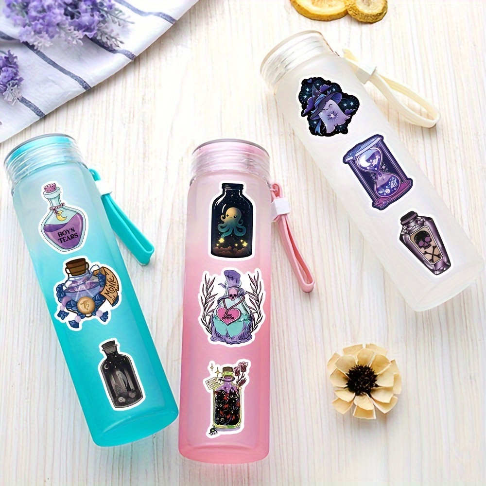 50pcs Witchy Stickers,SLAPAFLIFE Waterproof Stickers For Water  Bottles,Unique And Enchanting Water Bottle Stickers