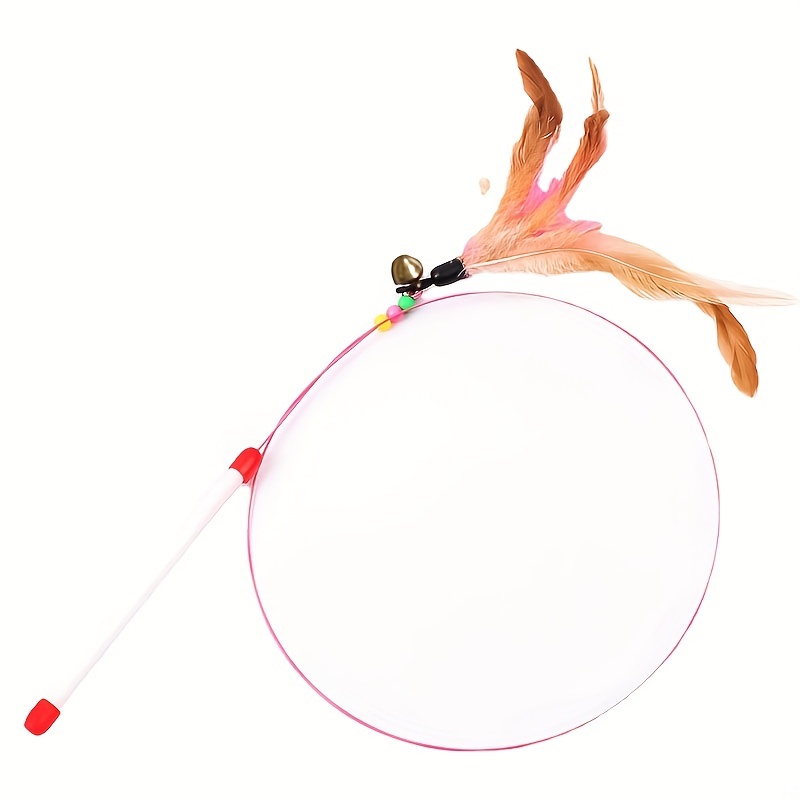 Cat Teaser Toy Cat Interactive Fishing Pole Toys Indoor Cats - Temu Canada