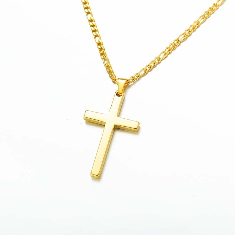 Unique Black, Gold, Cool Cross Stainless Steel Necklaces for Men – The Steel  Shop