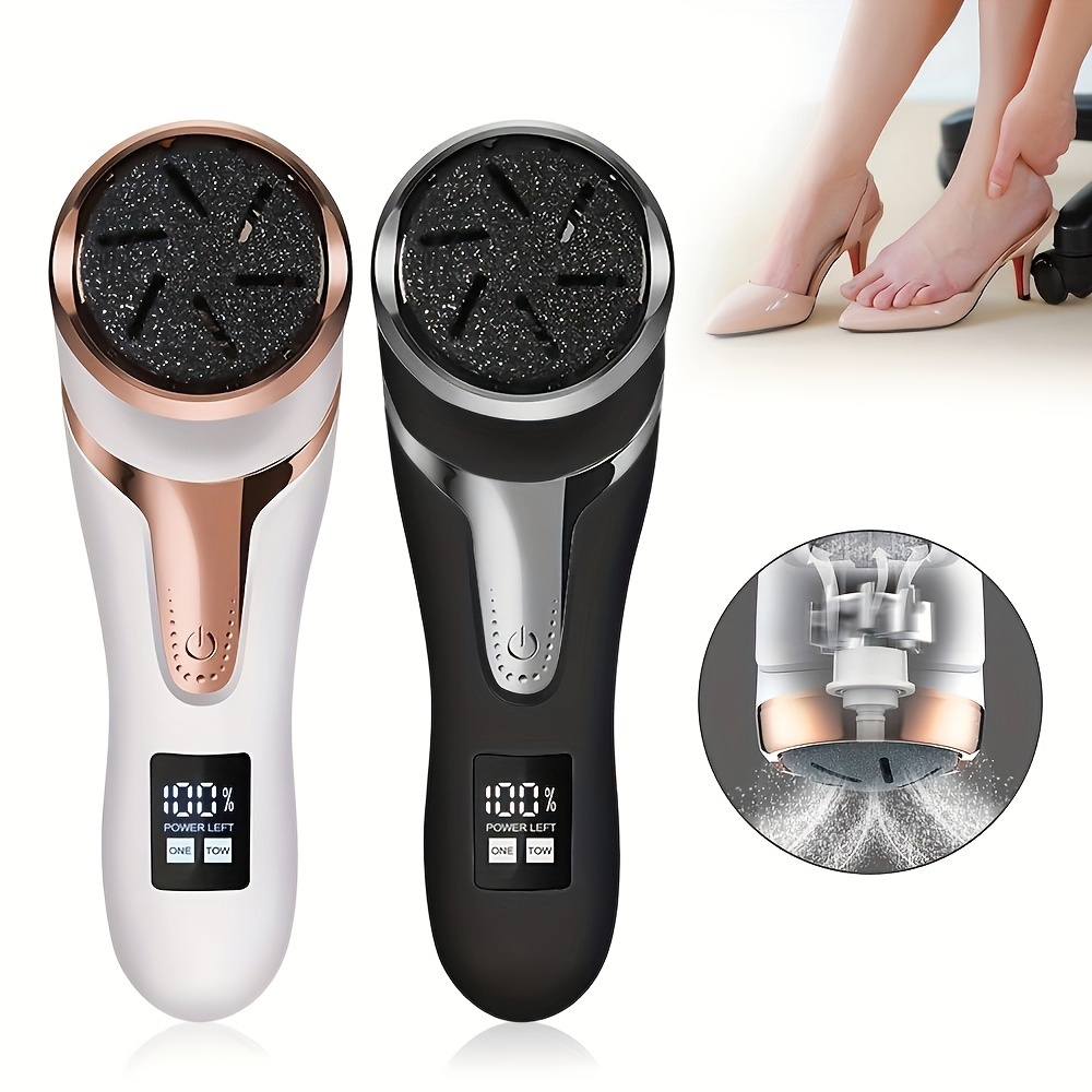 1pc Electric Foot Grinder With Lcd Display, Rechargeable And