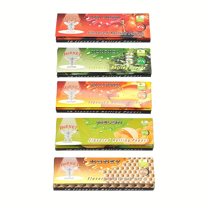 2/5booklets/ Rolling Paper Mixed Fruit Flavors Cigarette - Temu