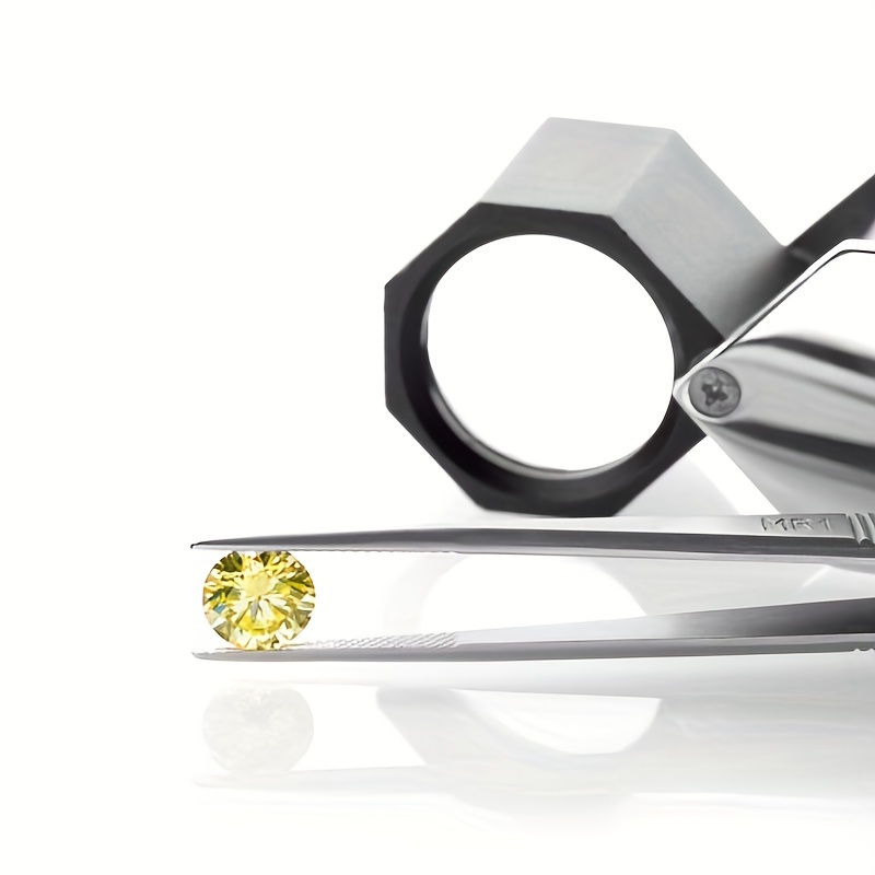 Round Lemon Yellow Moissanite Loose Stone