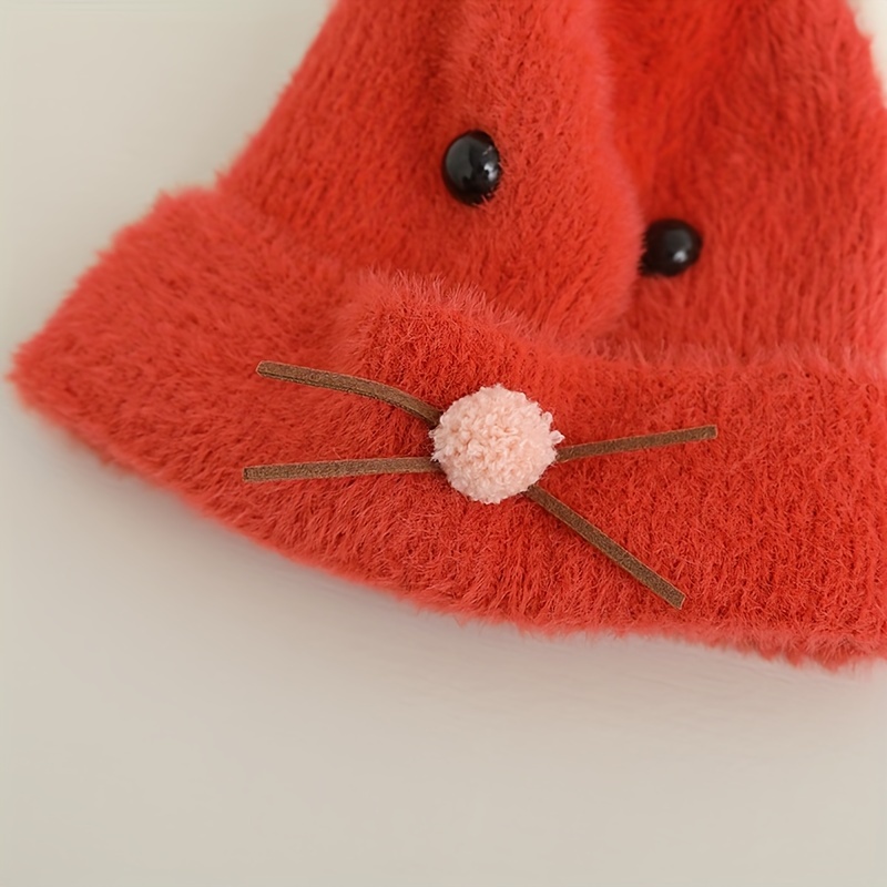 Chapeau Chaud épais tricoté Protection en Peluche Oreille bérets