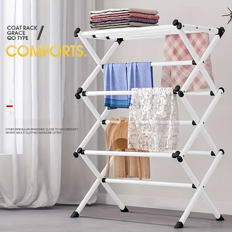 Multi tier Foldable Clothes Rack Indoor Laundry Drying Rack - Temu
