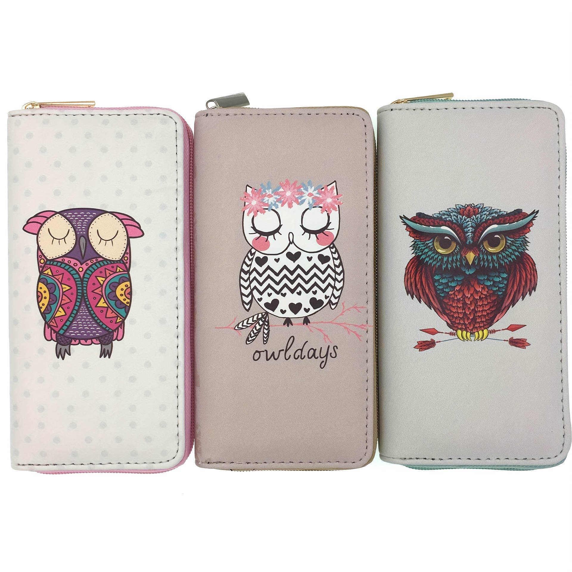 Mini Owl Design Coin Purse Cute Cartoon Storage Bag Kawaii Bag Accessories  Wallet With Keychain, 90 Days Buyer Protection