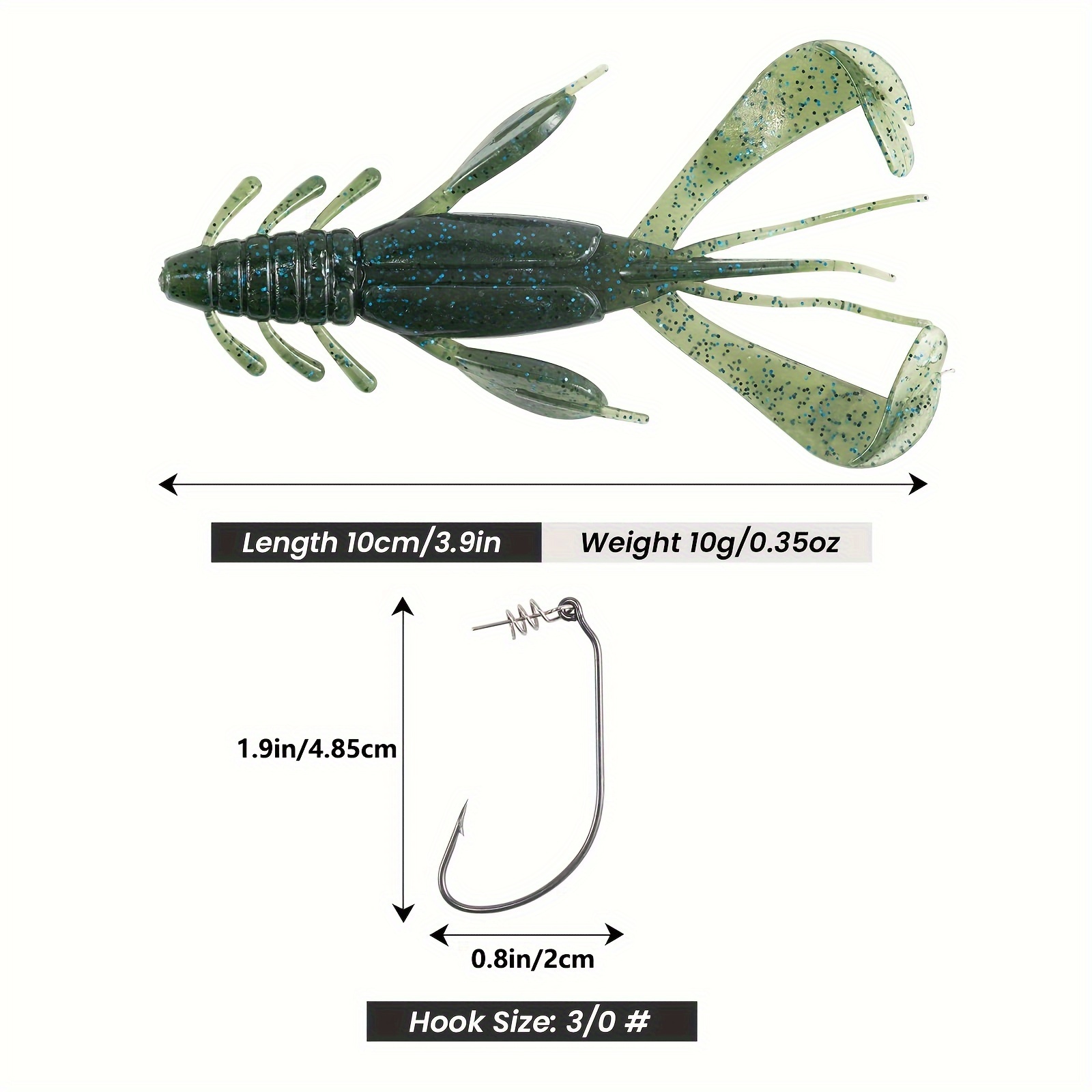 Soft Plastic Worm Fishing Lures Set Crawfish Lures - Temu United Arab  Emirates