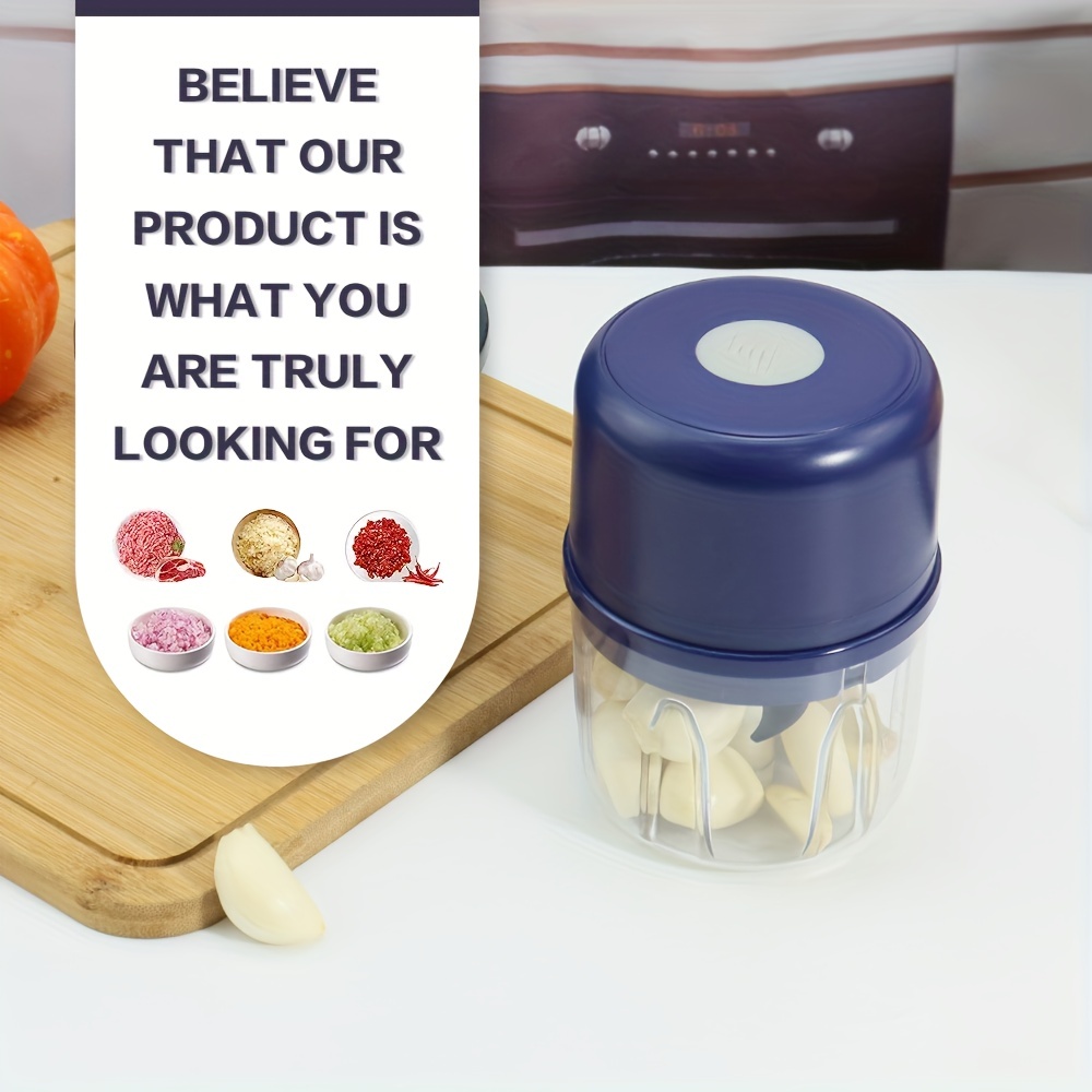 Electric Garlic Chopper Mini Electric Vegetable Cutter - Temu United Arab  Emirates