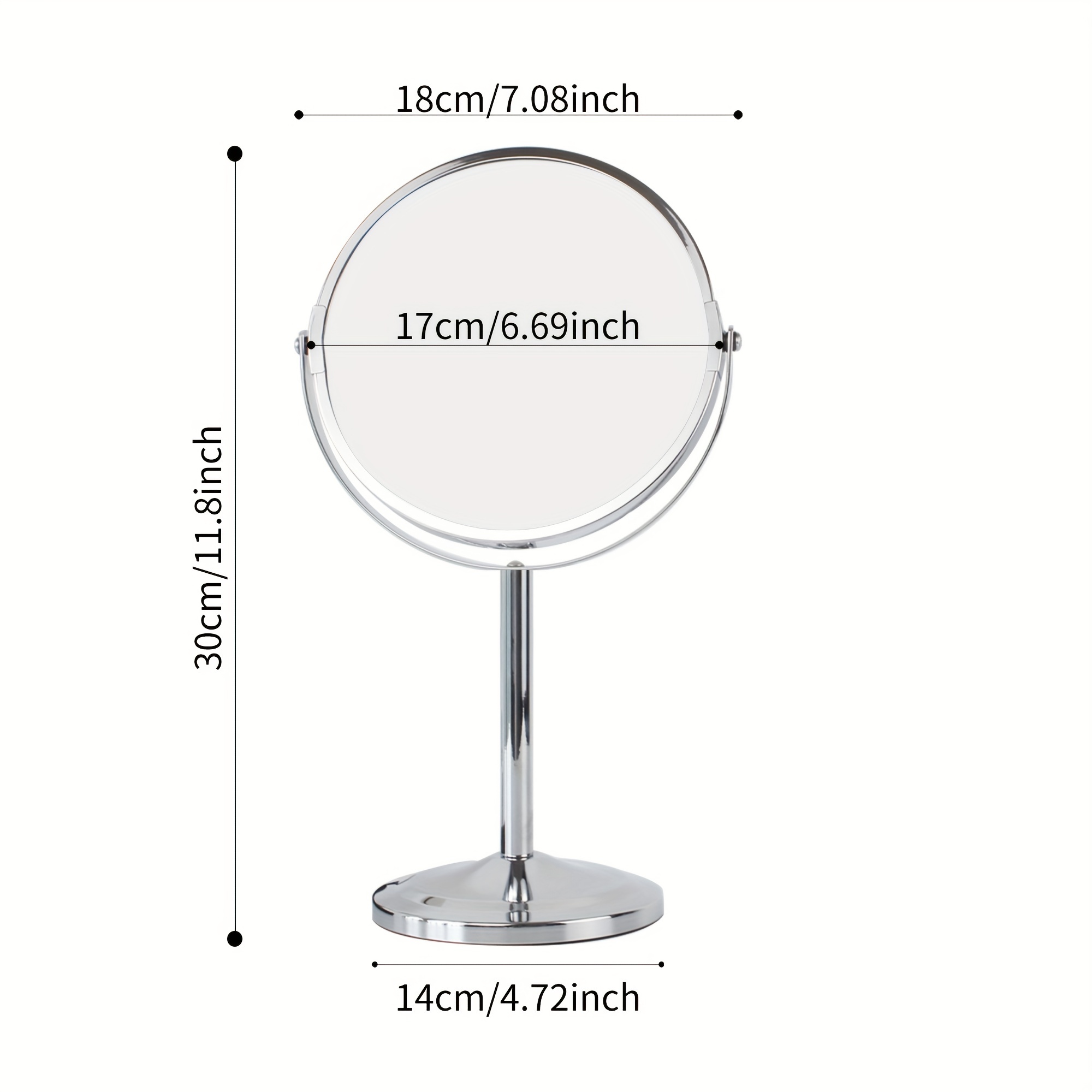 Espejo cosmético compacto duradero con aumento de 30X, espejo de maquillaje  de vista más grande, accesorios para el hogar de alta claridad - AliExpress