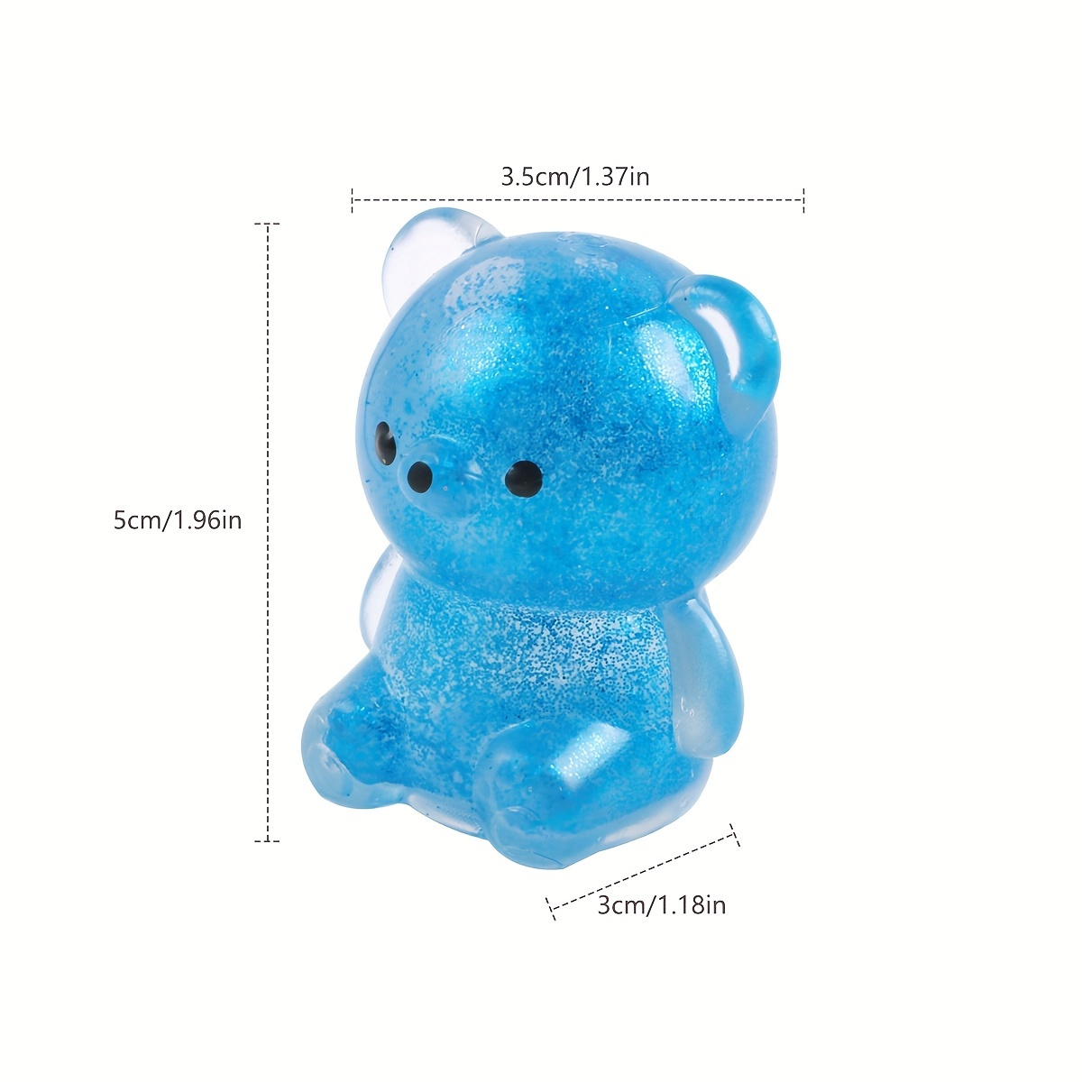 Soft Large Mochi Gummy Bear - Large Squishy Sensory Fidget Toy