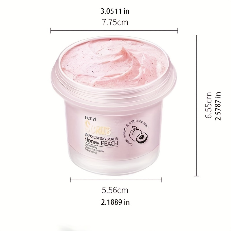 Peach Exfoliating Body Scrub - Natural Smooth & Tight Skin
