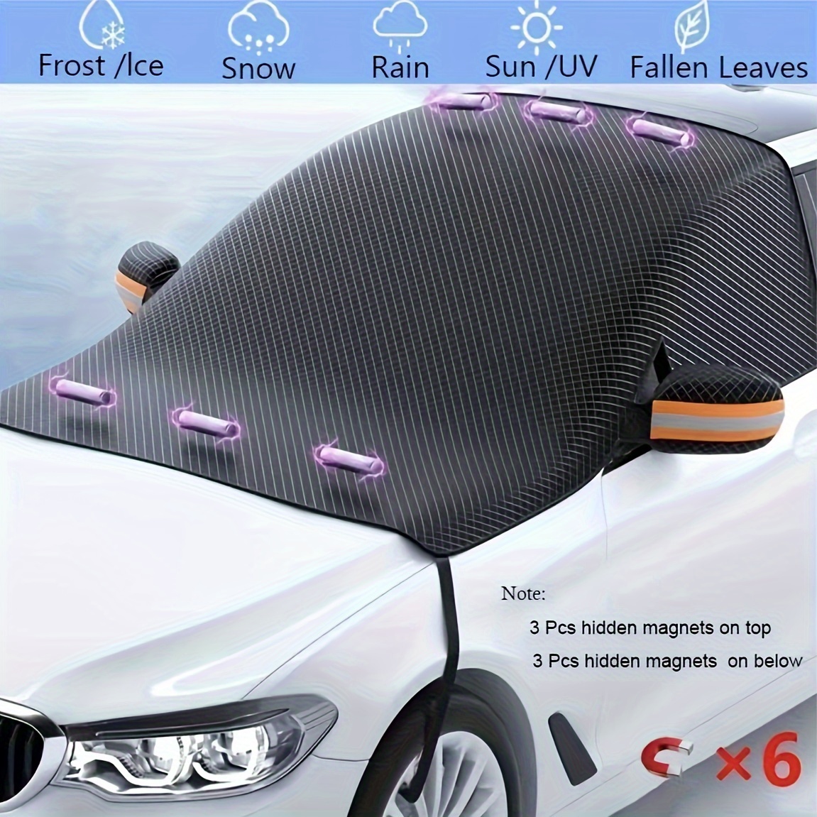 Automobile Semi hood Clothing Hood Sun Protection Rain - Temu