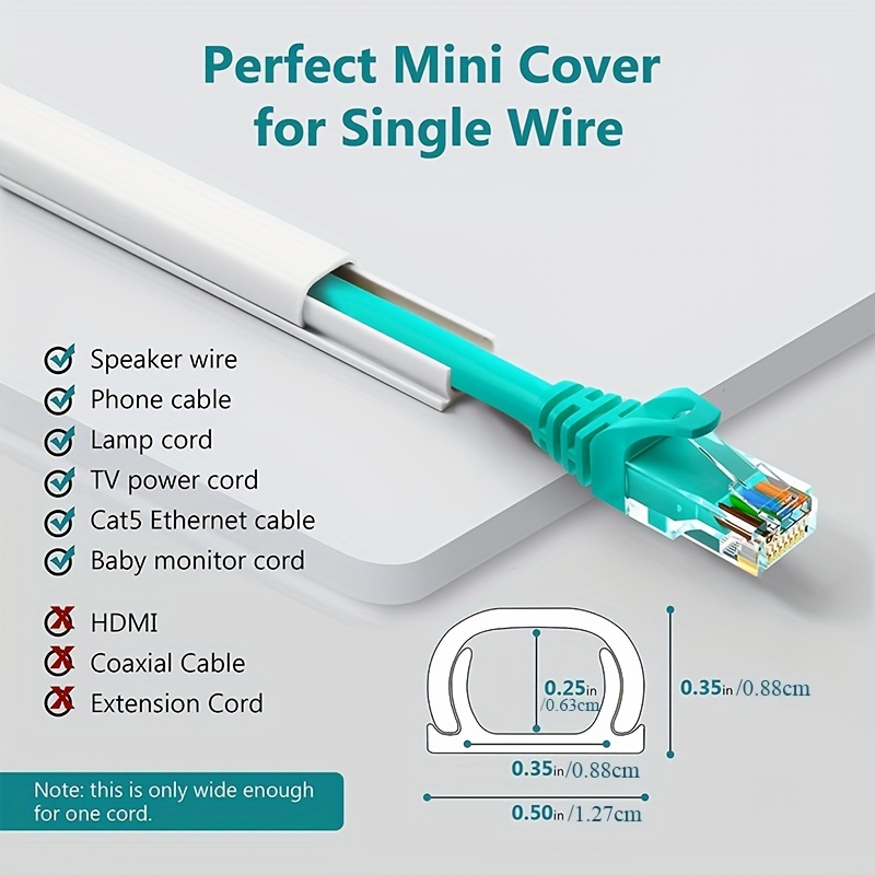 Wire Box Wire Cover Paintable Cable Concealment Wire - Temu