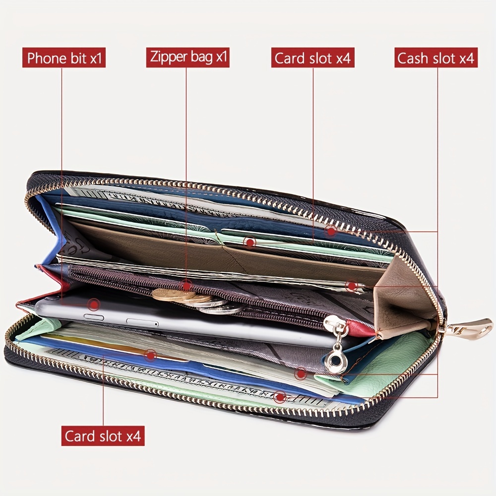Fashionable Diamond Lattice Tri-fold Women's Wallet, Clutch & Coin Purse,  Vintage, Multi-functional And Multi-card Slot