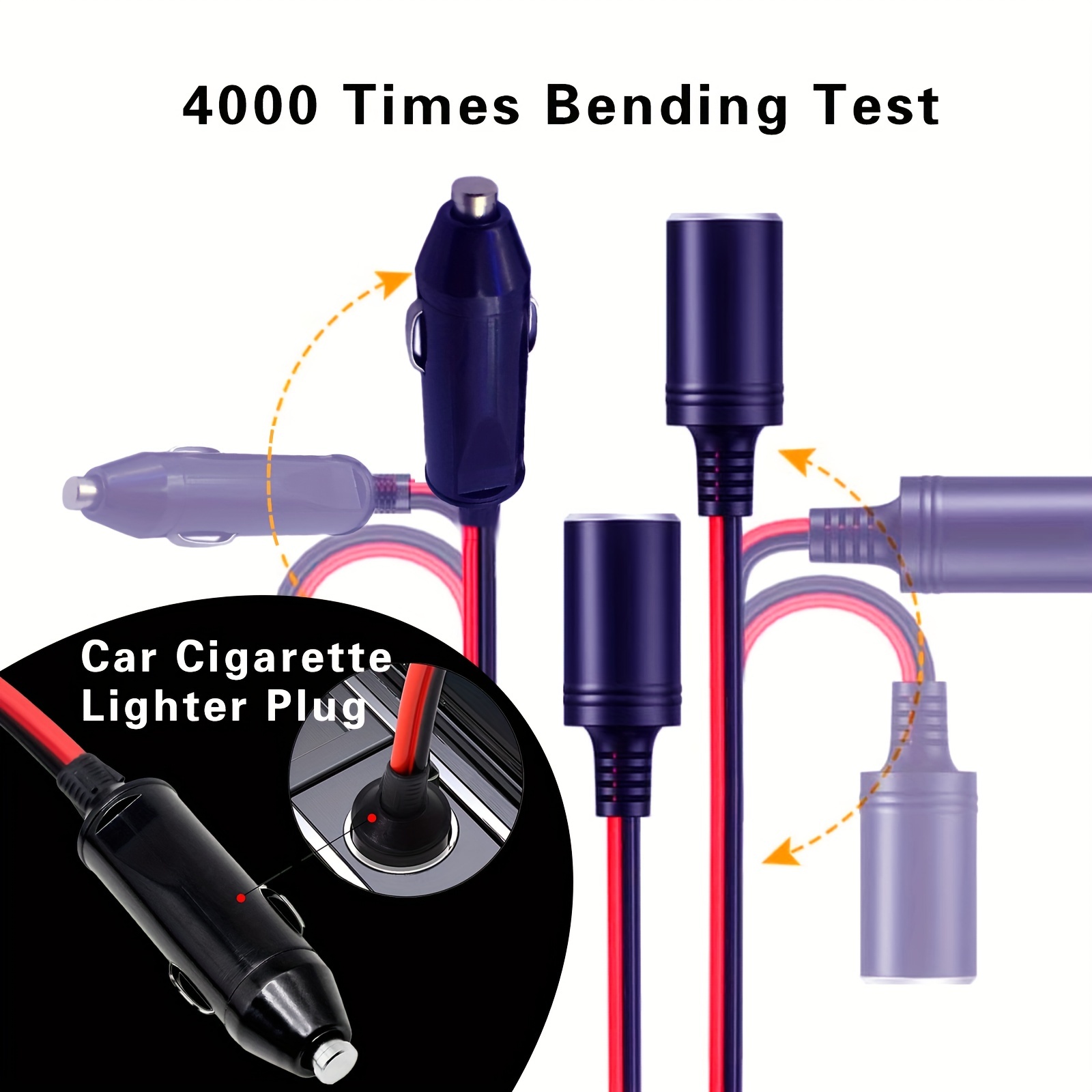 Clelo 1 To 3 Car Cigarette Lighter Splitter Adapter Power - Temu