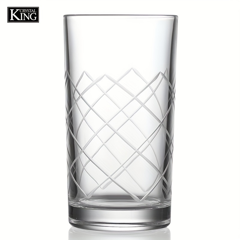 King Crystal Highball Drinking Glasses tall Glass Cups lead - Temu