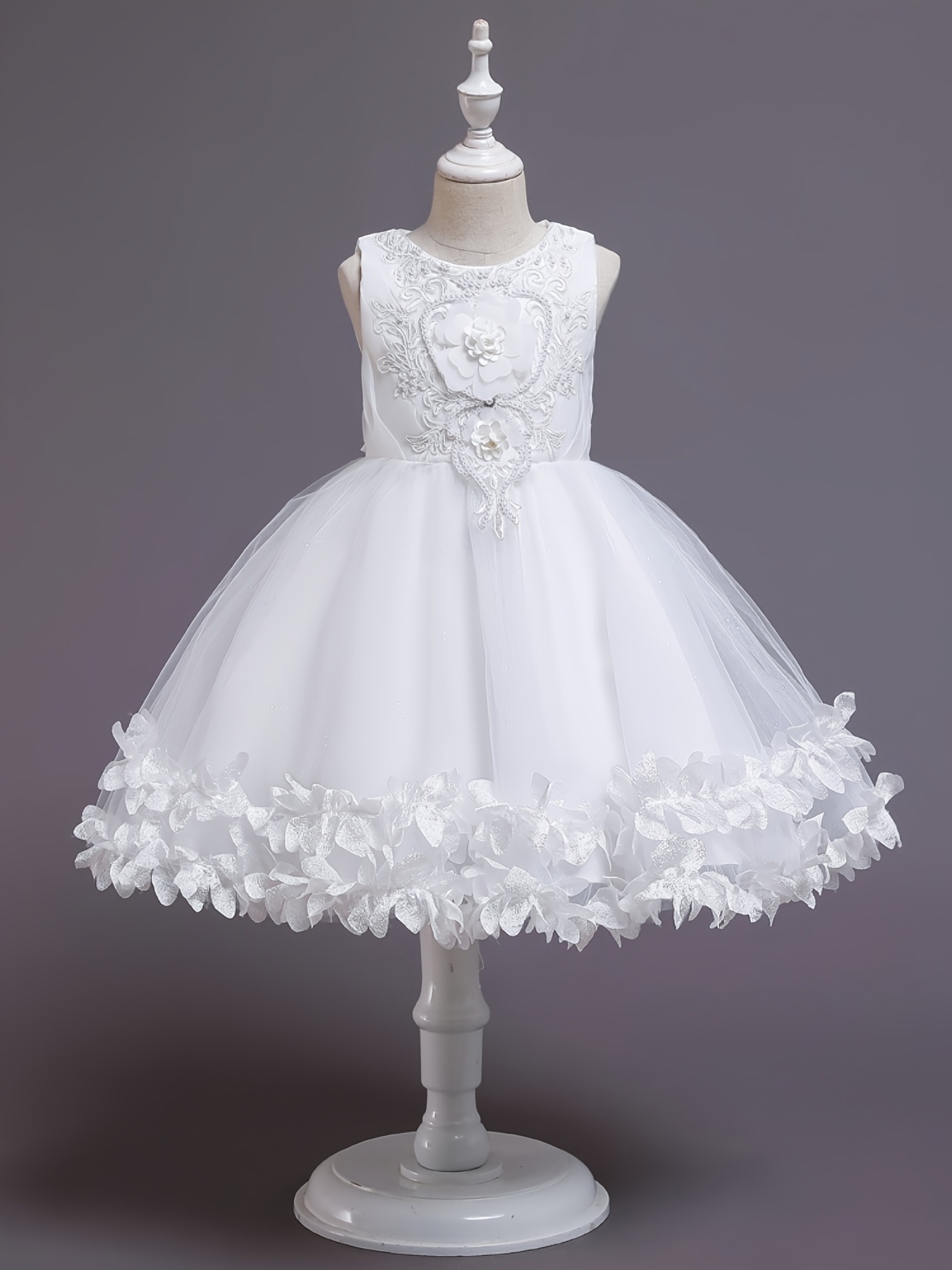 Long Sleeve Flower Girl Dress - Temu