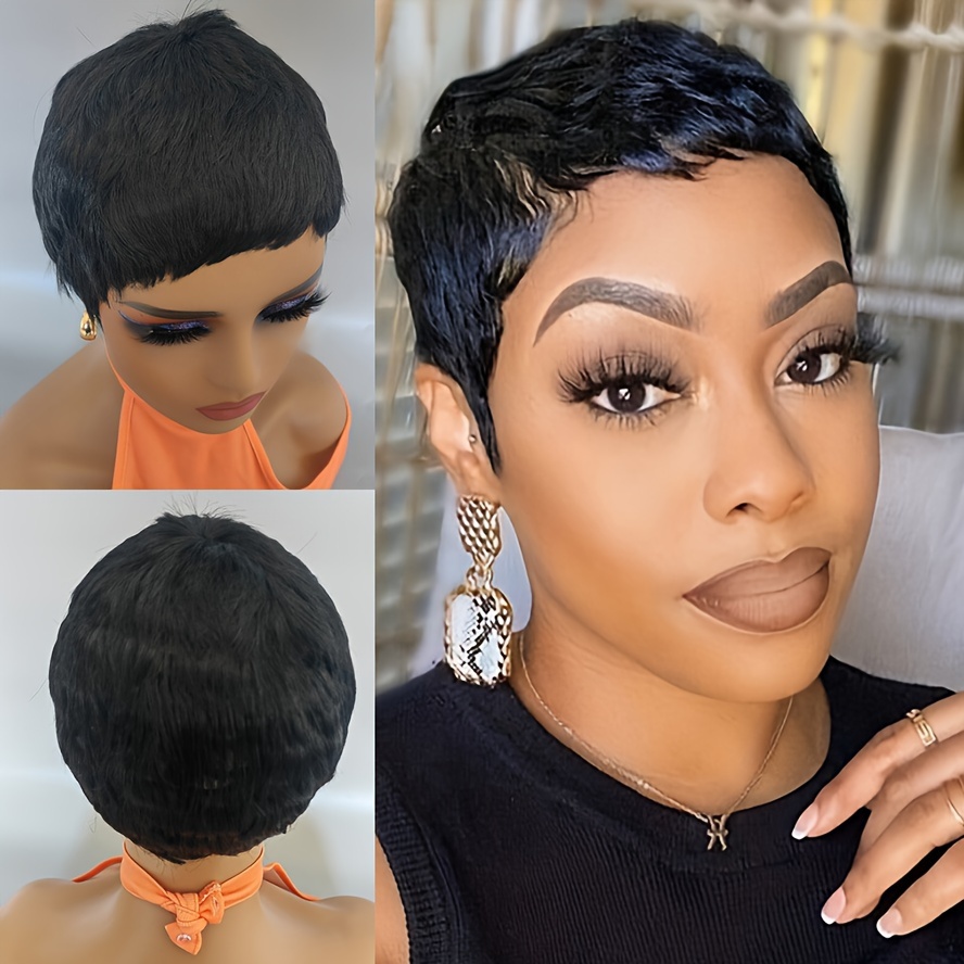 Short Curly Pixie Cut Wig Synthetic Wig Beginners Friendly Temu