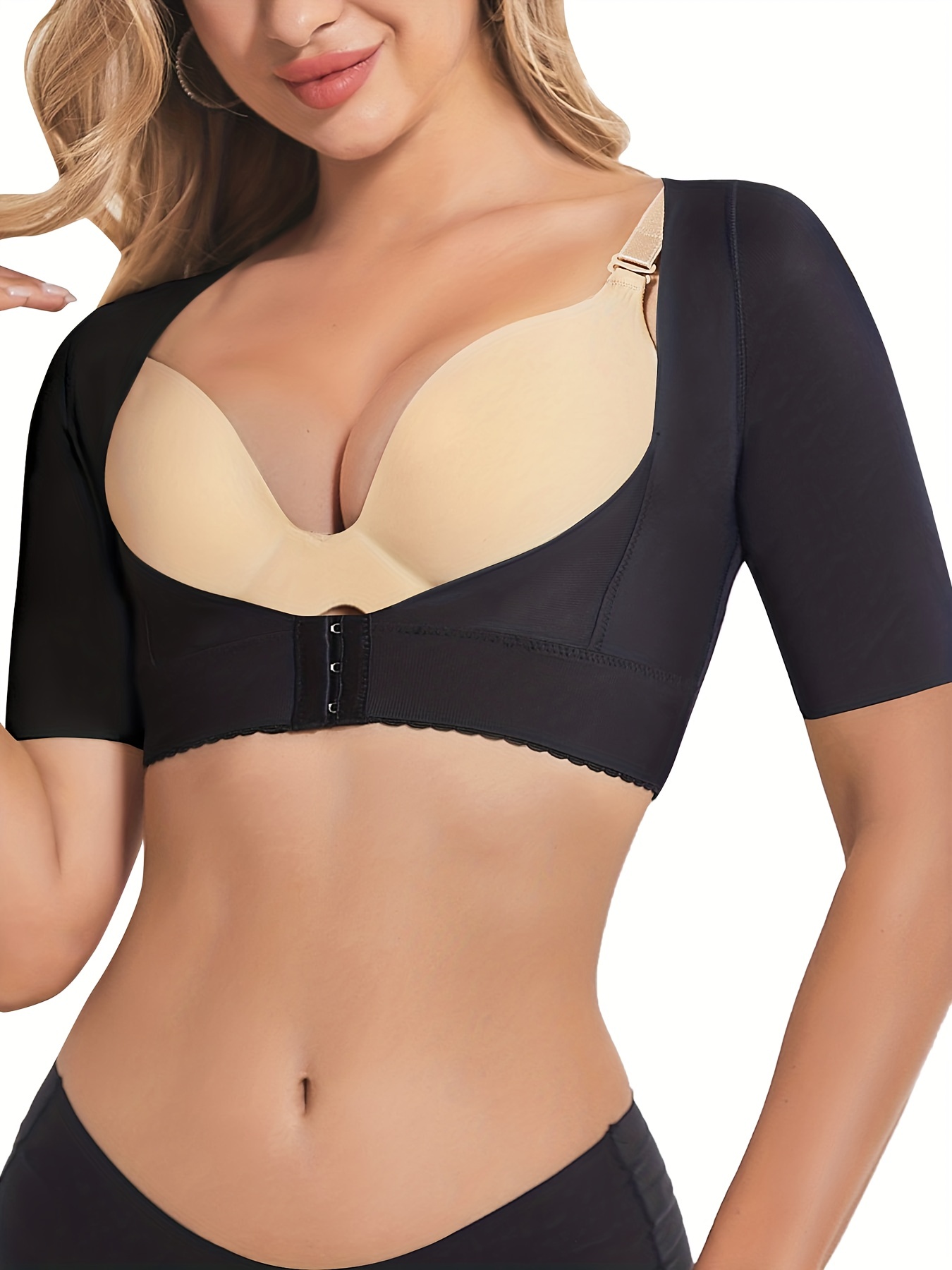 Front Buckle Posture Corrector Tops Push Lifting Open Bust - Temu