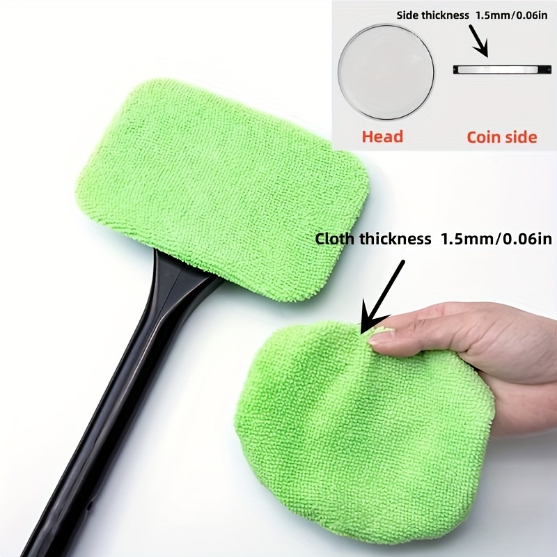 Handy Auto Window Cleaner Microfiber Car Window Dust Fog Moisture Cleaner  Wash Brush Windshield Towel Washable