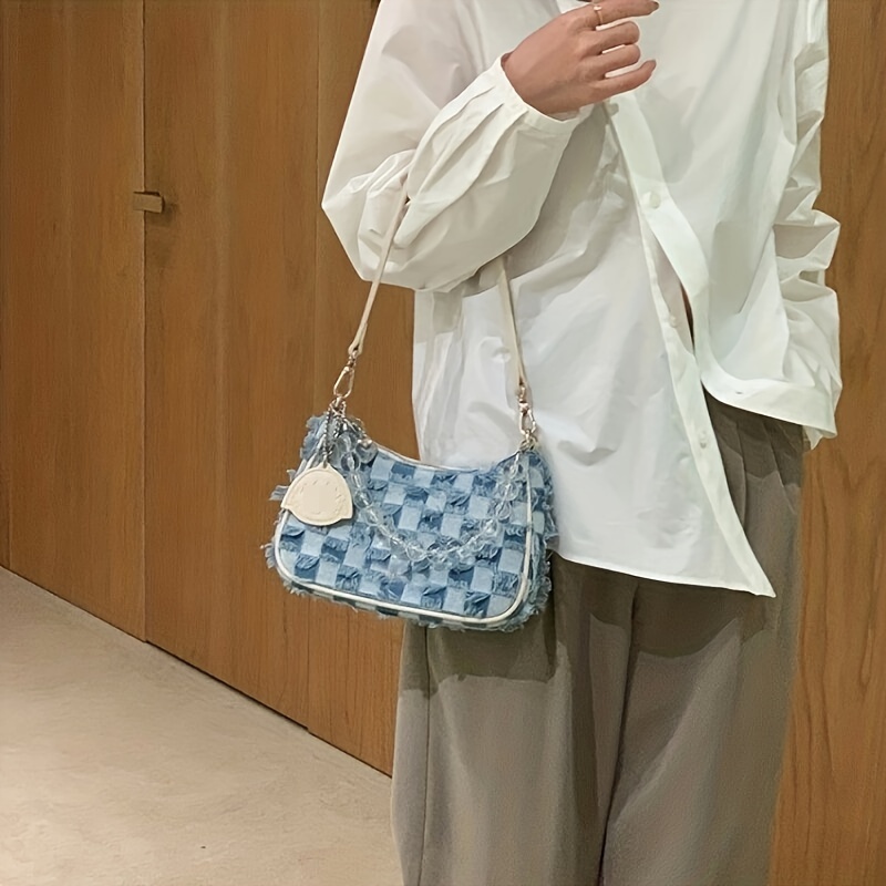 Louis Vuitton Monogram Denim Mini Pleaty Shoulder Bag Clutch
