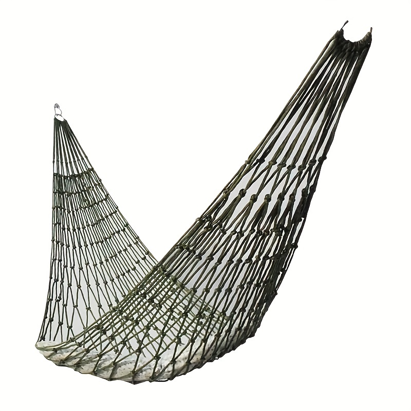 

Nylon Rope Mesh Hammock For Outdoor Sleeping, Net Hanging Bed Swing