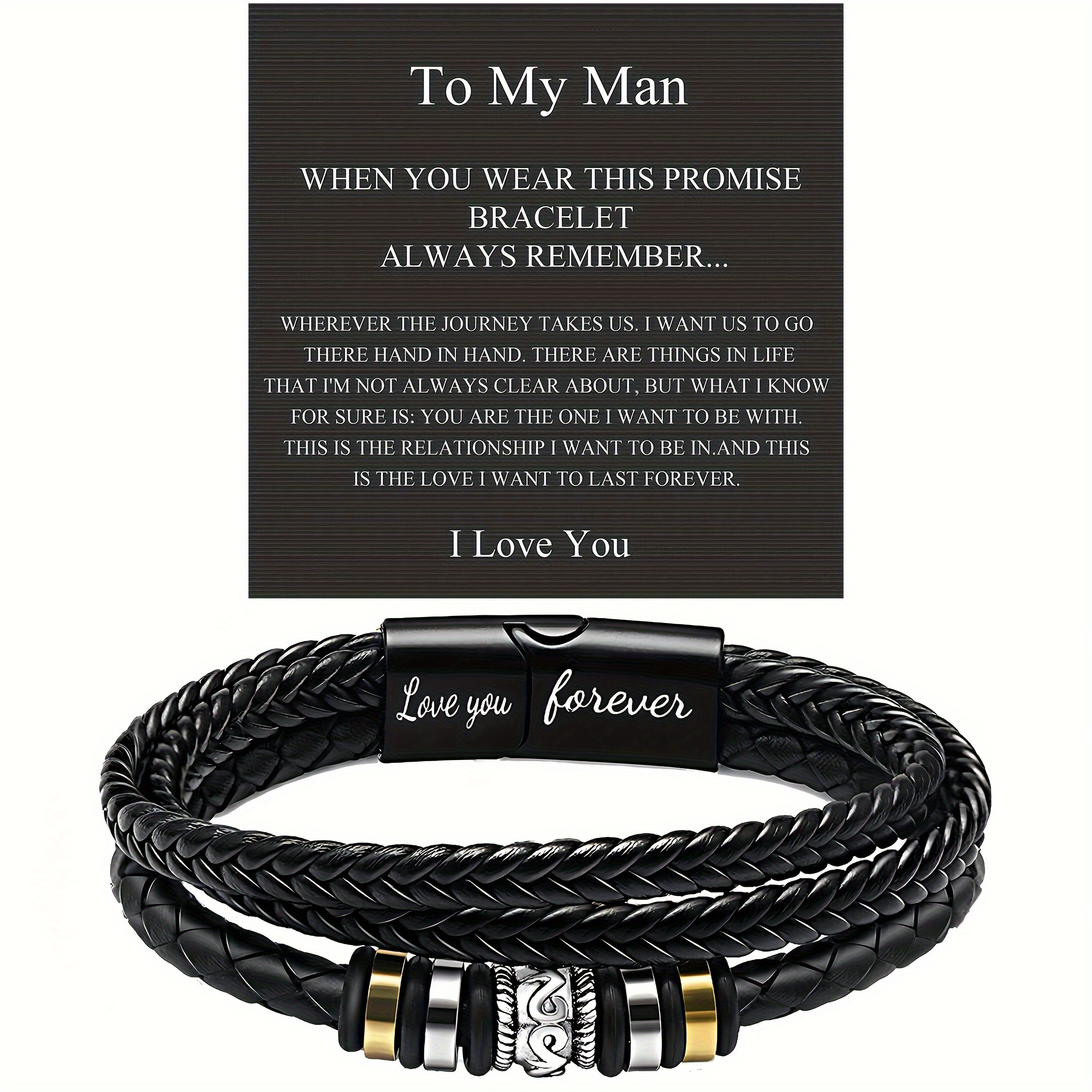 Idee Cadeau Homme Amour Bracelet Homme Cadeau Pour Son Copain Cadeau Couple Original  Cadeau Amoureux Pour Homme Cadeau Annive[H57] - Achat / Vente bracelet -  gourmette Idee Cadeau Homme Amour Bracelet Homme