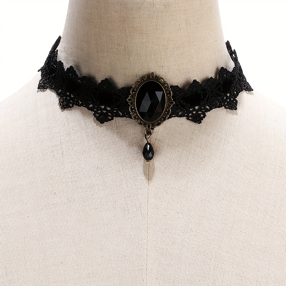 Diablo Faux Leather Collar Necklace, Gothic Black Costume, Cosplay  Accessories, Don't Miss These Great Deals