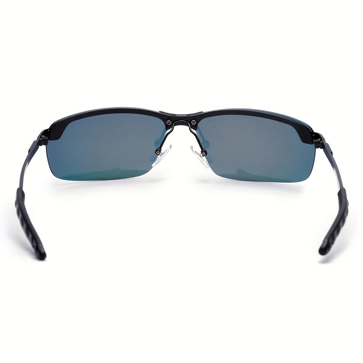 UV400 Blue Mirrored Lens Metal Frame Polarized Aviator Sunglasses for Men  Women