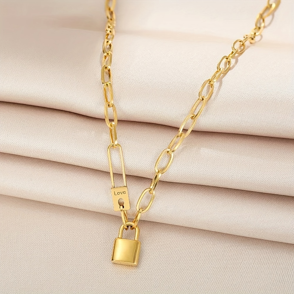  Necklace with Crosses for Women Fashion Lady Lock