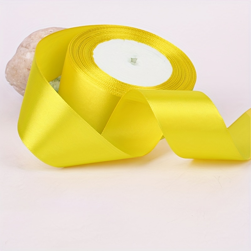 Yellow Satin Ribbon 1/2 Inch 50 Yard Roll for Gift Wrapping