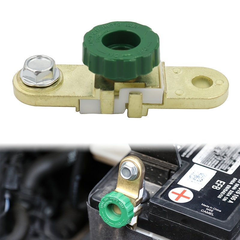 Top Post Battery Disconnect Switch, Battery Master Shut Off Isolator W/h  Green Knob 12V-24V For Car Truck Boat Vehicles Power Cut-Off Quick  Disconnect
