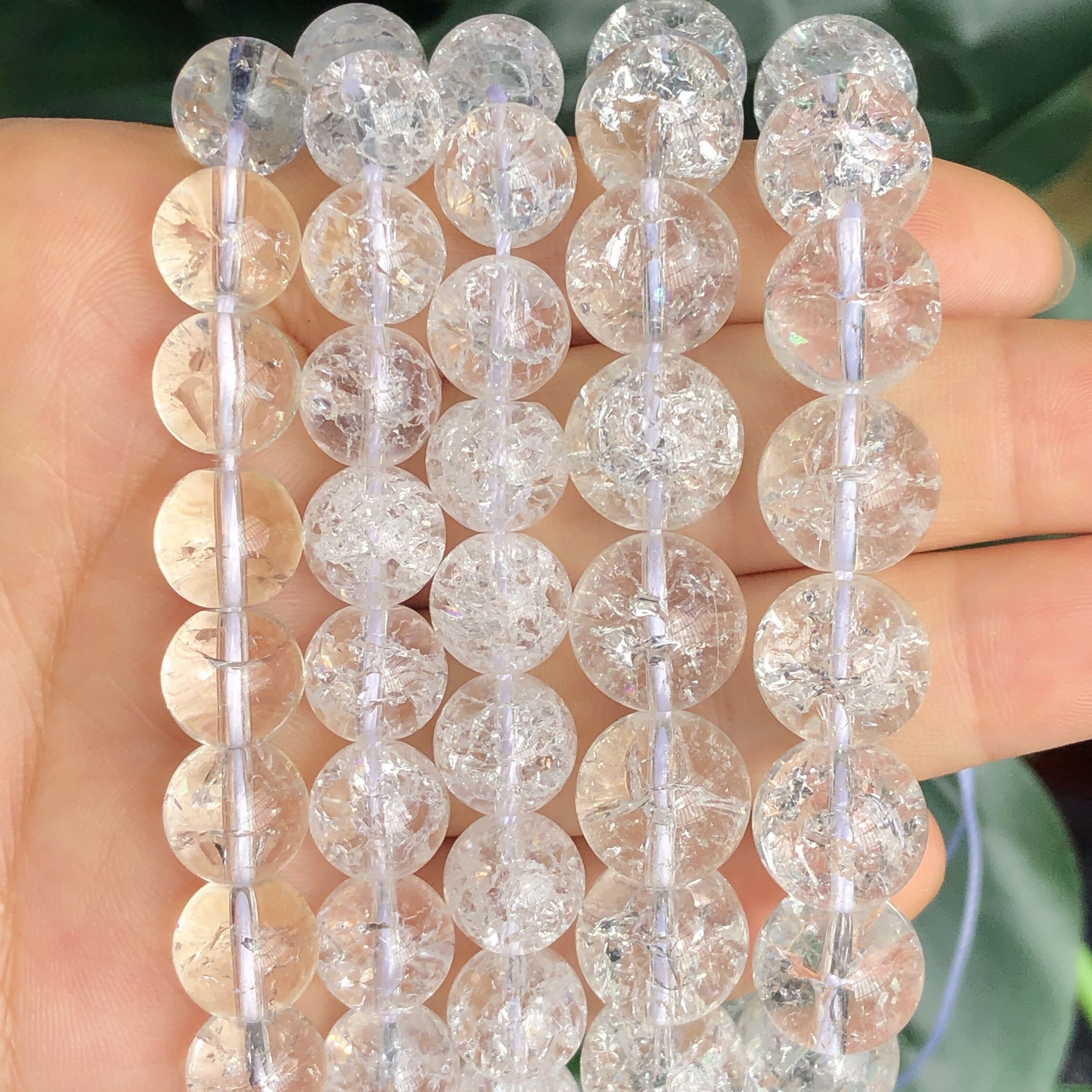 Clear Quartz 8mm Round Bead (x1)  Yellow Brick Road provides Beads,  Findings, Jewellry Reapirs
