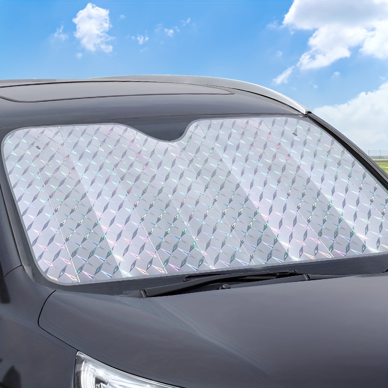 1pc Sunshade Front Gear, Verdickter Laser Sunshade Sun Insulation Sun Visor  Vehicle Suv Off-road Sun Shield - Auto - Temu