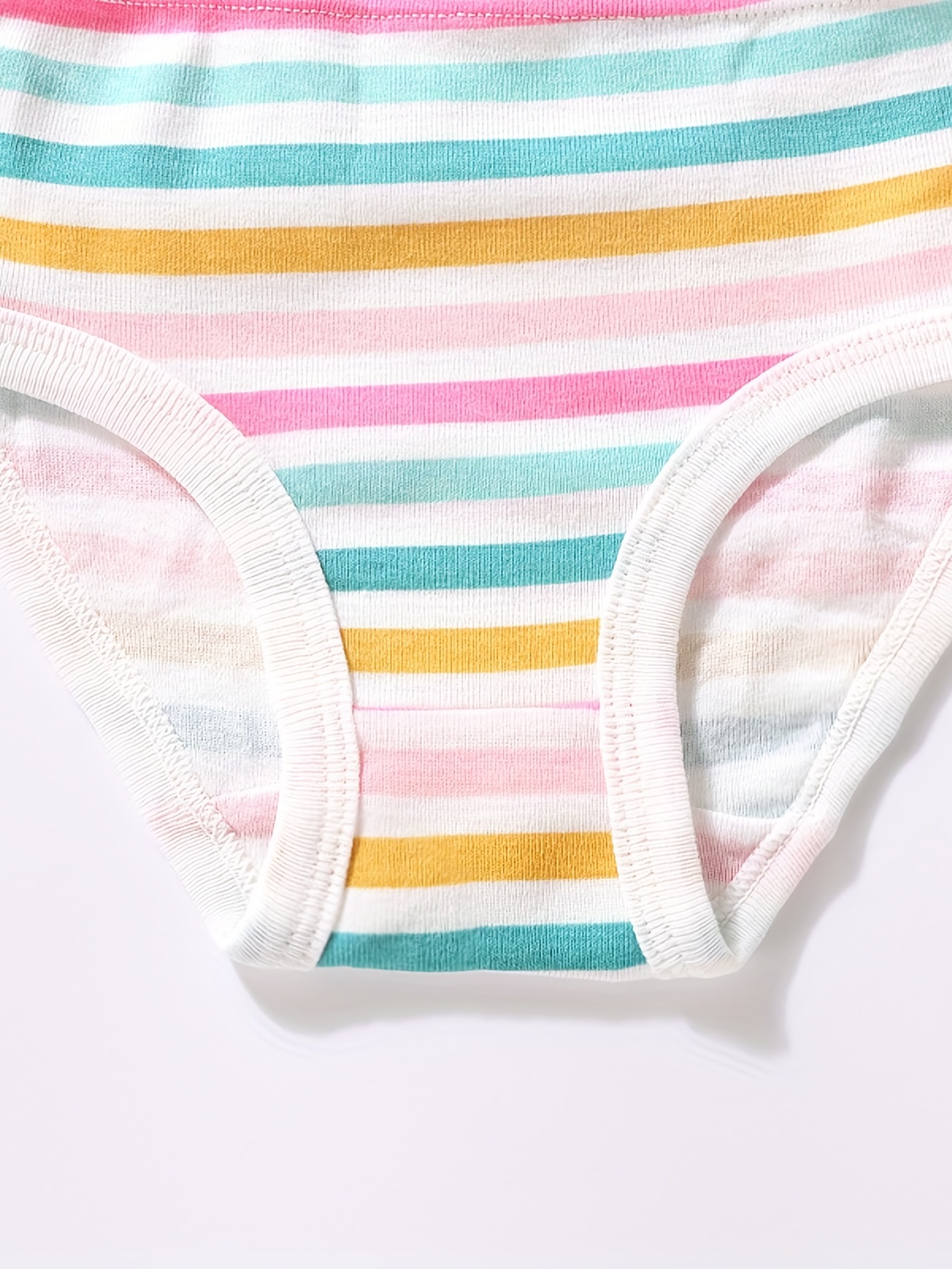 Surf Print Girl's Cotton Triangle Panties Heart Pattern - Temu