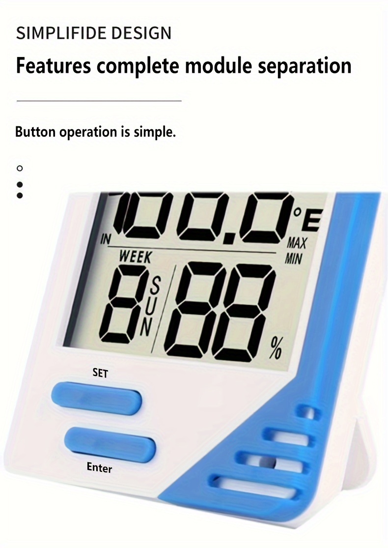 Inside / outside thermometer module 