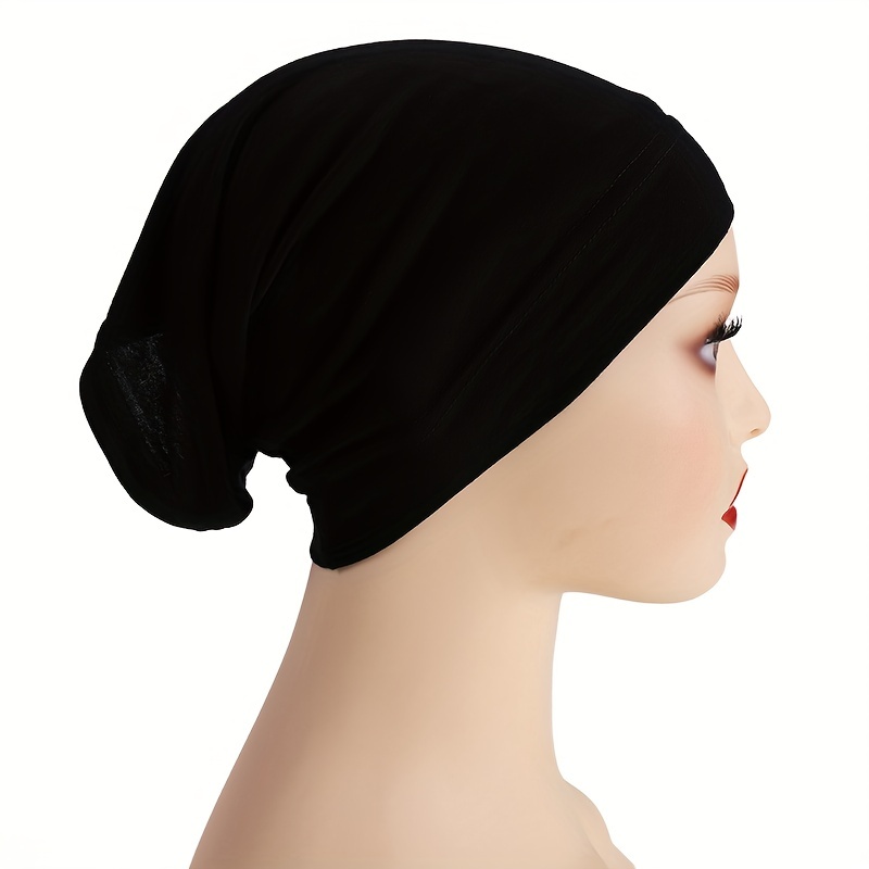 Black Undercap hijab cap