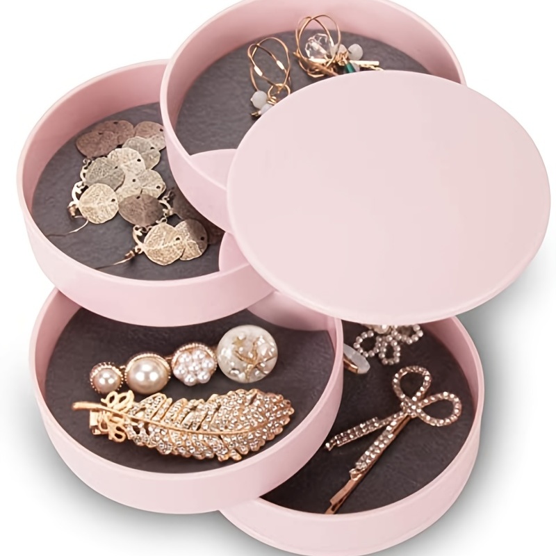 Boîte de rangement pour bijoux avec 4 niveaux de rangement