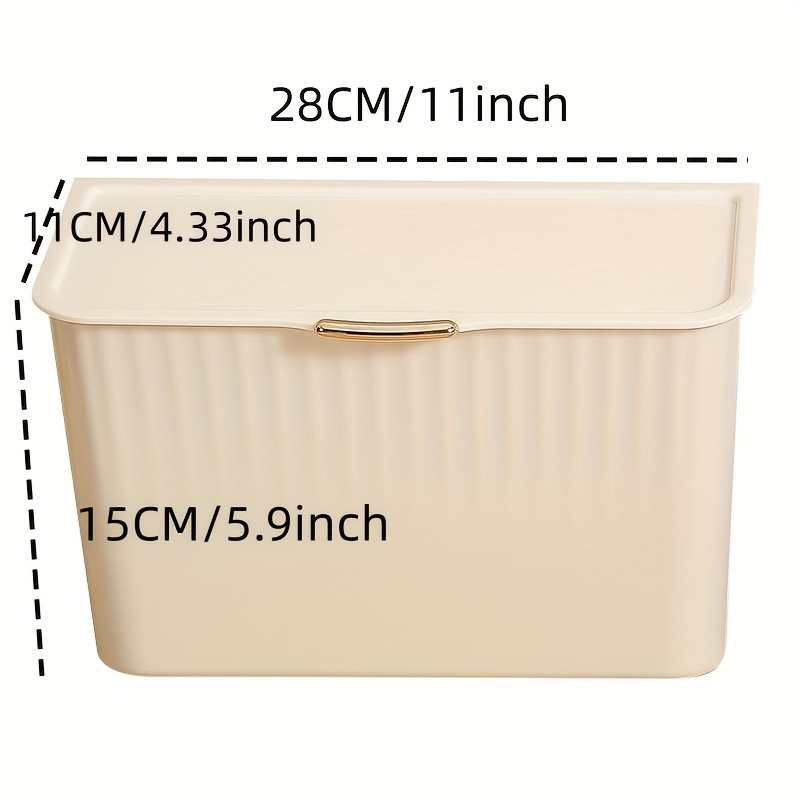 1pc Plastic Bathroom Storage Box, Multifunctional Large Capacity Wall Mount Storage  Container Suitable For Bathroom And Bedroom